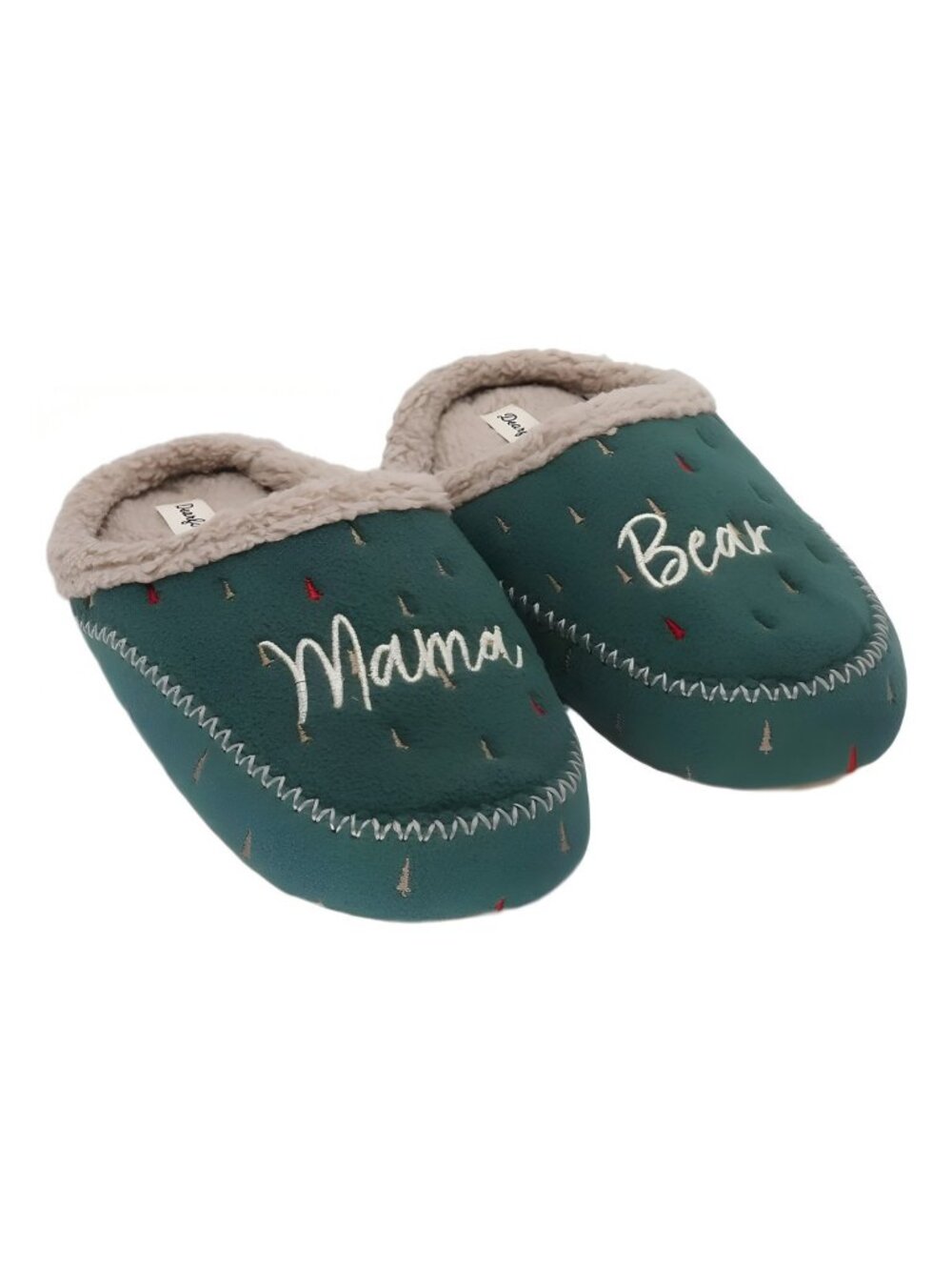 Dearfoams Women's Mama Bear Clog Slippers Spruce US 9-10